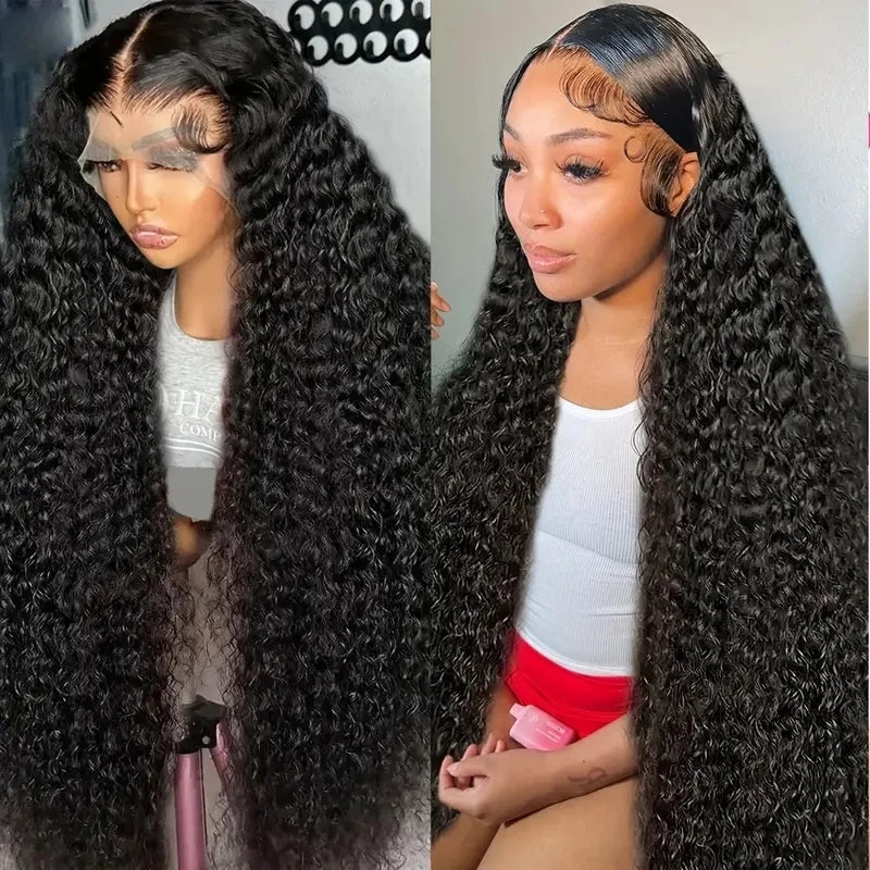 Nneka 200 Density 40 Inch Glueless Wigs Human Hair 13x6 Curly Lace Front Human Hair Wig For Women Choice 13x4 Hd Water Wave Wig