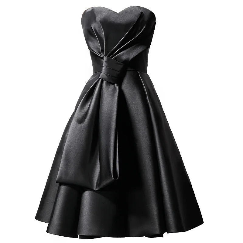 New sweat black short lady girl women princess prom banquet party ball dress performance gown free shipping