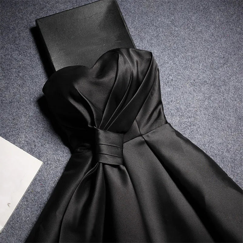 New sweat black short lady girl women princess prom banquet party ball dress performance gown free shipping