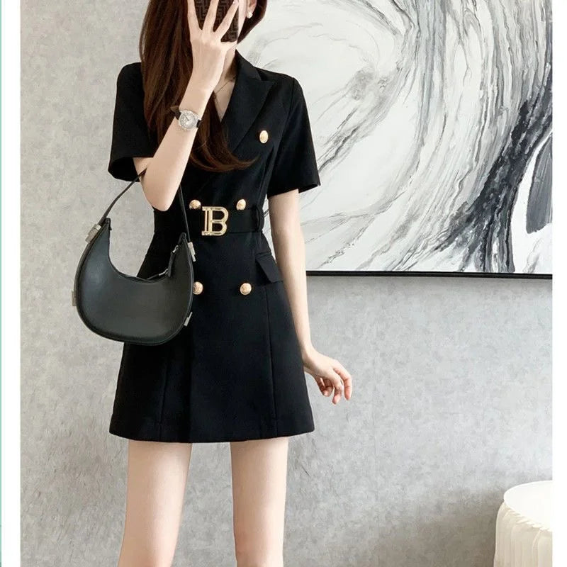 Spring Summer New Women's Fashion Temperament Small Fragrance French High-Grade White Dress Summer Niche Design Short Skirt Suit