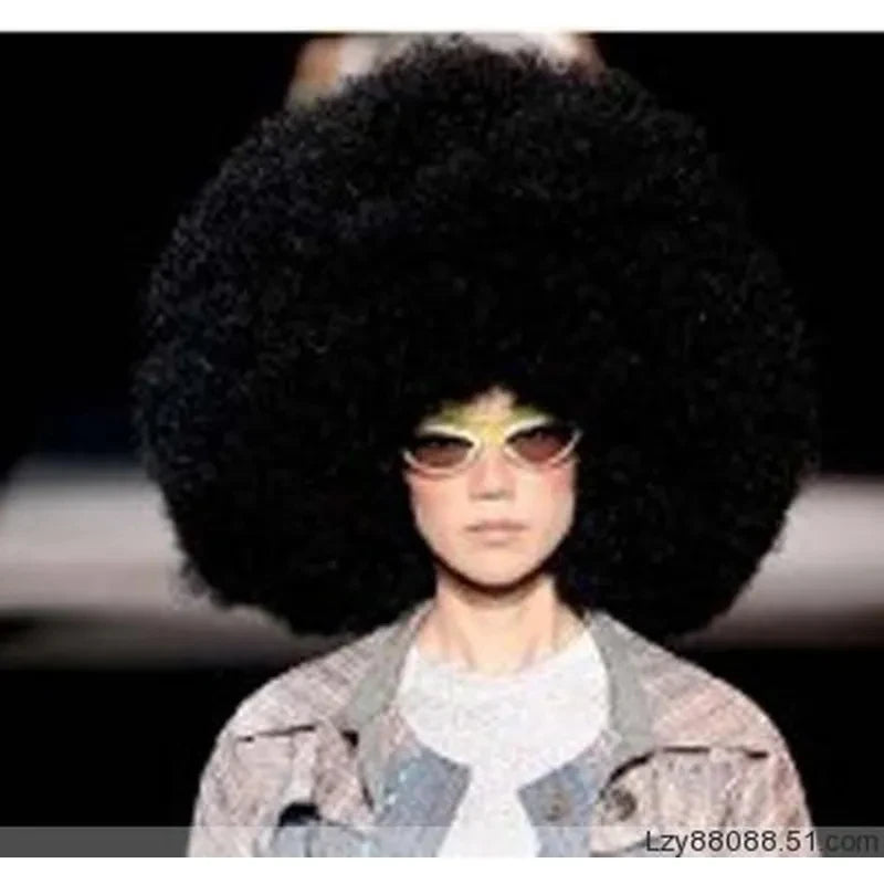 Super Big Unisex Hippie Style Afro Wig for Halloween Costume Party Disco