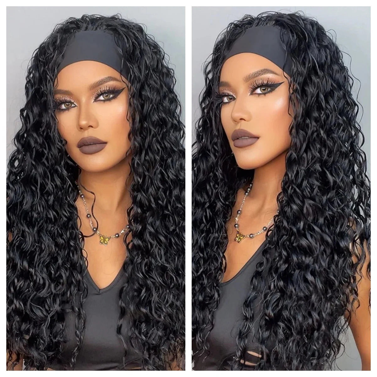 Deep Wave Transparent Lace Frontal Human Hair Wigs