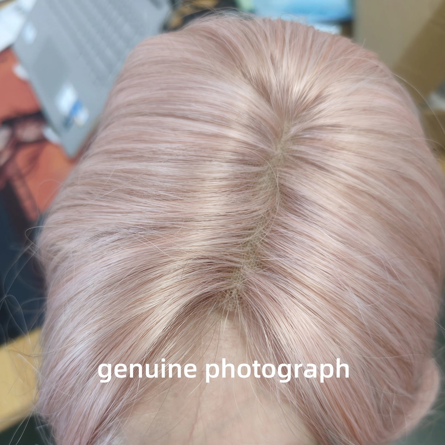 Pink Wig for Women Dense Long Wave Cospaly Lolita Wig Nature Synthetic Wigs with Bangs Fake Hair High Temperature 가발