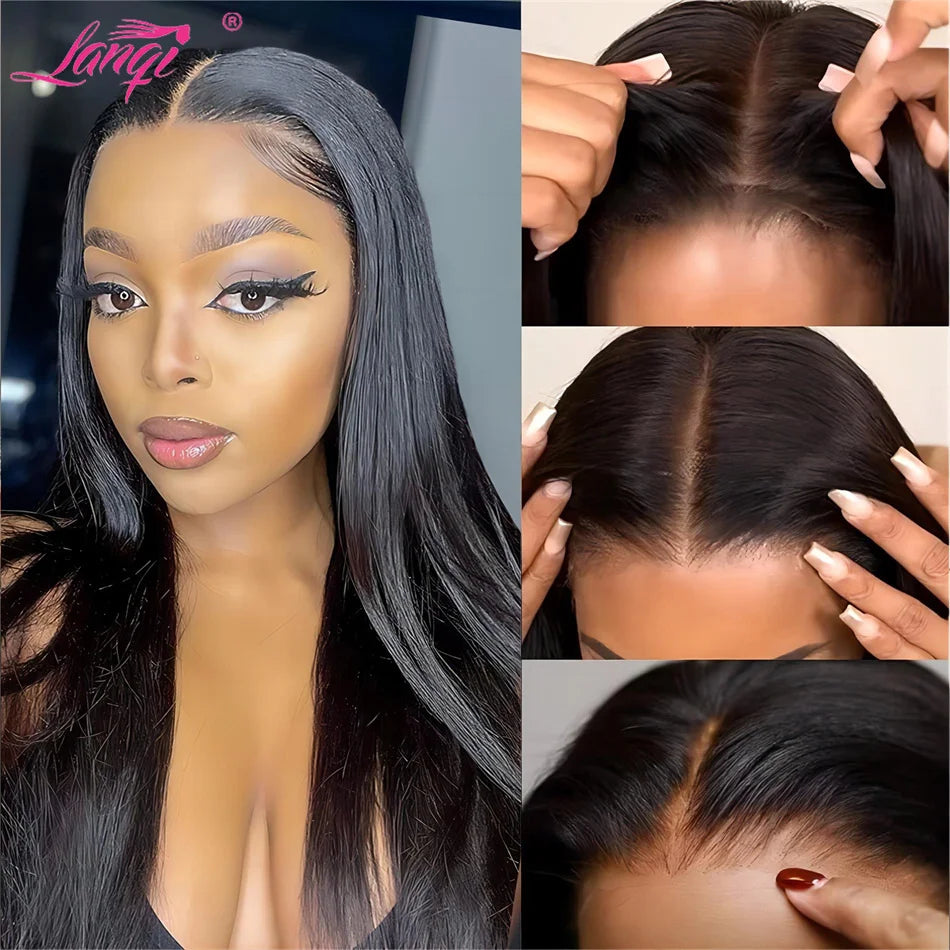 HD Lace Wig 13x6 Glueless Human Hair Lace Frontal Wig 13X4 Transparent Lace Front Wig Straight Brazilian Remy 4x4 Clousre Wig