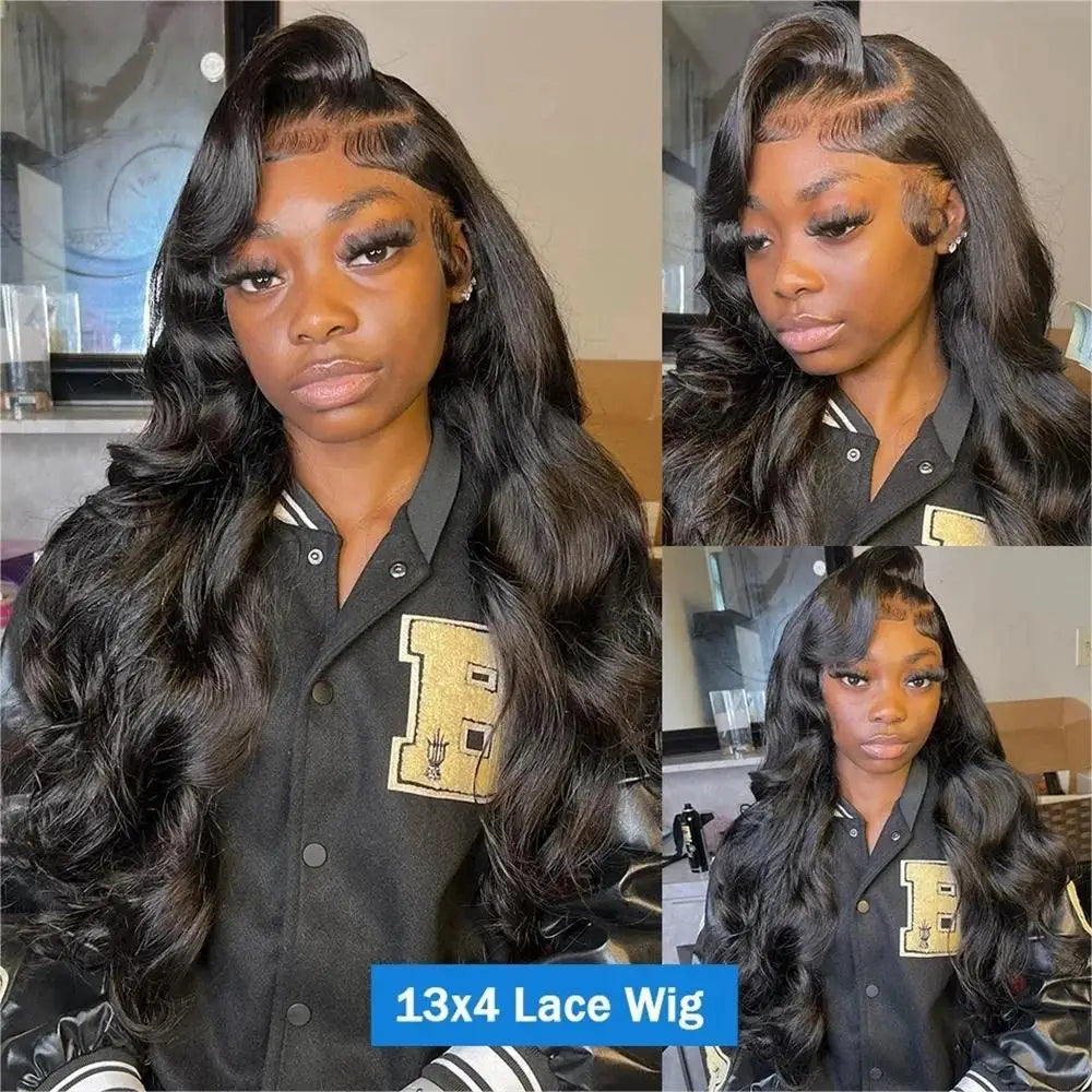 Le Mythe 250 Density Body Wave 13x6 HD Transparent Lace Frontal 13x4 Lace Front Wig  Human Hair Wig 30 40 Inch For Women