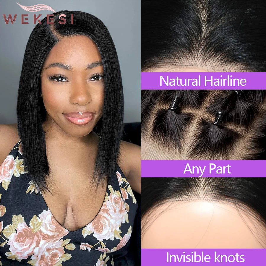 Wear And Go glueless Human Hair Wig Bob Wig lace Front Human Hair Wigs Glueless Wig Human Hair Ready To Wear For Black Women