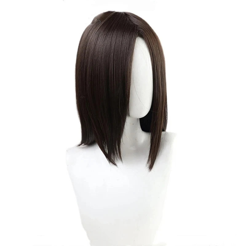 New The Final Season Attack on Titan Eren Jaeger Cosplay Wig Brown Heat Resistant Synthetic Hair Wigs