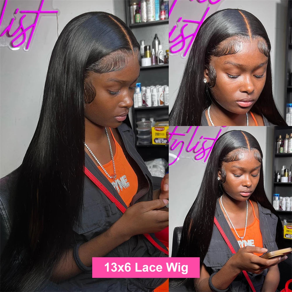 Straight 30 Inch Lace Front Human Hair Wig For Black Women 13x4 13x6 Straight Lace Frontal Wig Preplucked Brazilian Wig