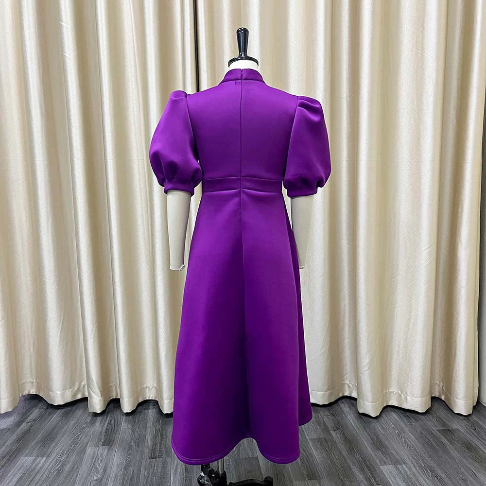 Purple Red White Yellow Plus Size Simple And Elegant Formal Maxi Dress Birthday Long Female Offer Cheap Stylish Women's Clothing