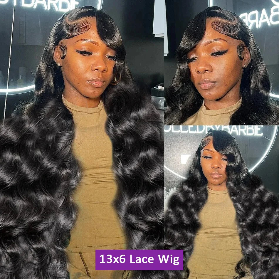 250 Density 13x6 Body Wave Lace Front Wig Brazilian 30 40 Inch Hd Transparent 13x4 Lace Frontal Human Hair Wig For Women