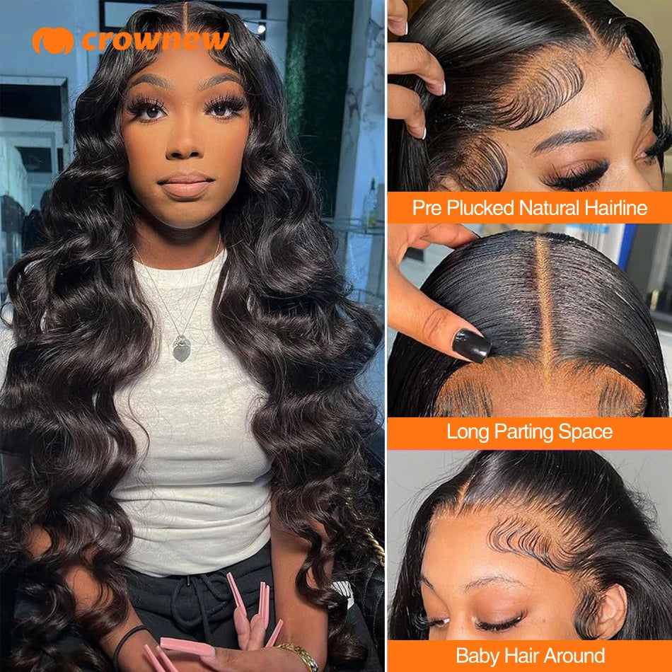 Body Wave Lace Front Wig Human Hair HD Lace Frontal Wig 13x4 Lace Frontal Human Hair Wig 100% Glueless Preplucked Human Wigs