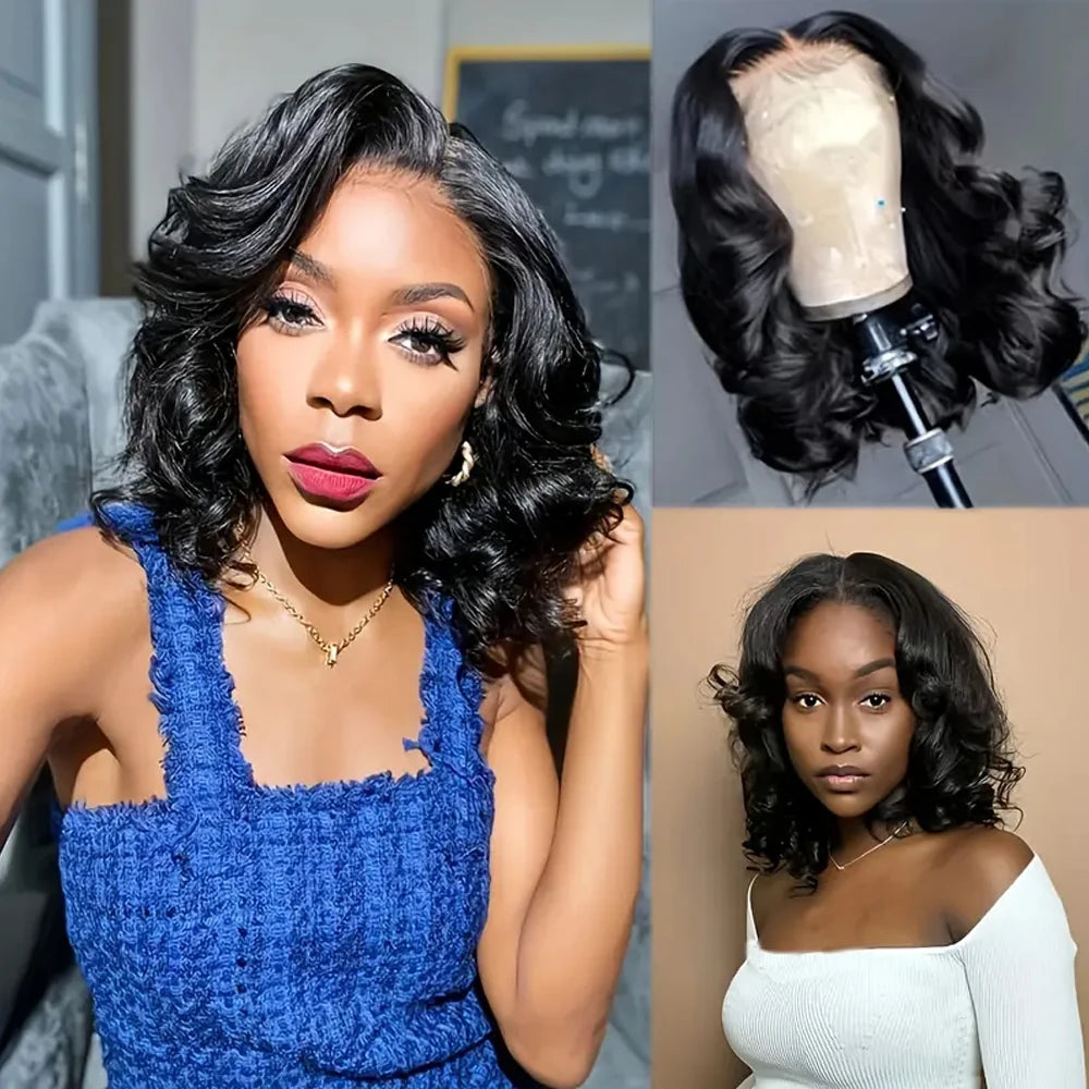 Body Wave Bob Wigs Human Hair Lace Front Wigs